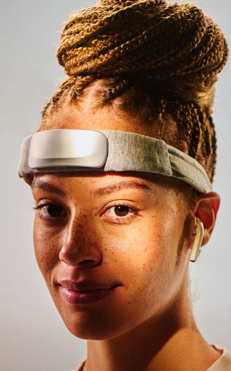 The Muse headband, worn